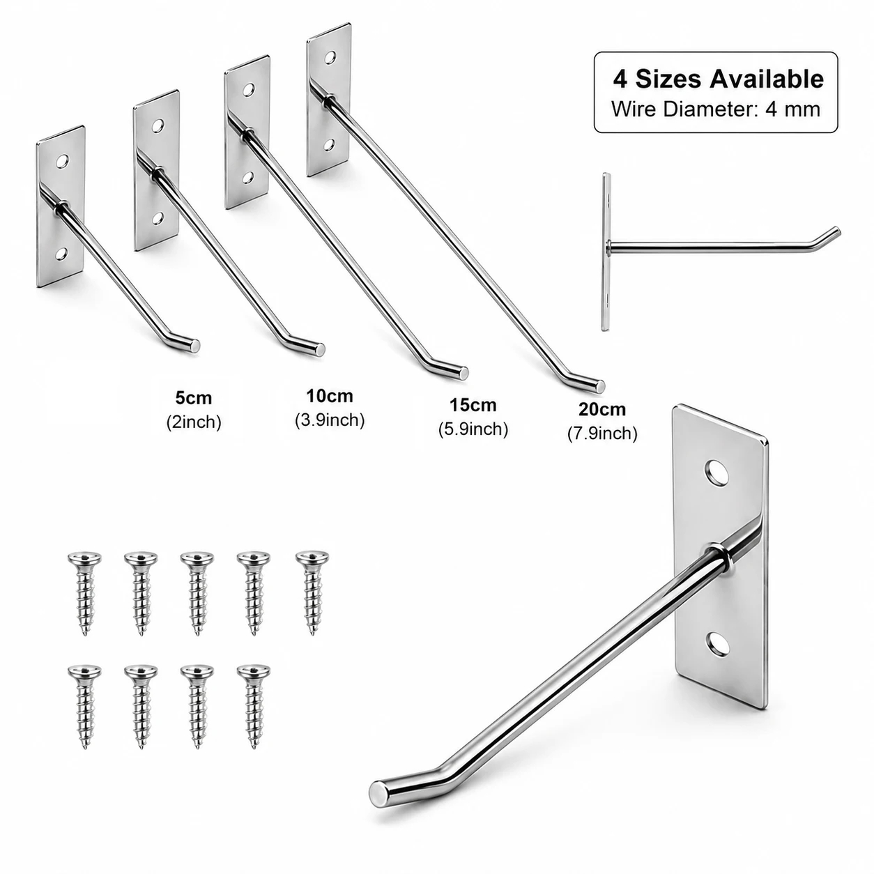 5-25Pcs Wall Mounted Hook With - Kitchen Appliances Cabinet 评论和价格