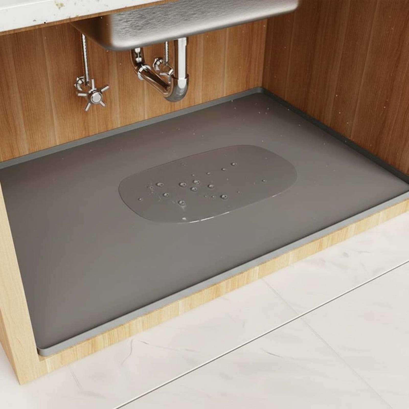 Waterproof Under Sink Mat Easy - Kitchen Appliances Cabinet 评论和价格