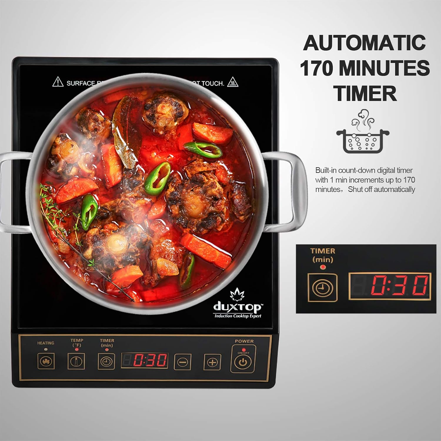1800W Portable Induction Cookt - Induction Cooktop Portable 评论和价格